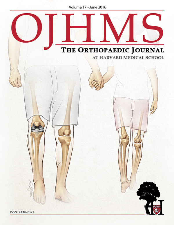 The Orthopaedic Journal at Harvard Medical School Cover, Volume 17, June 2016