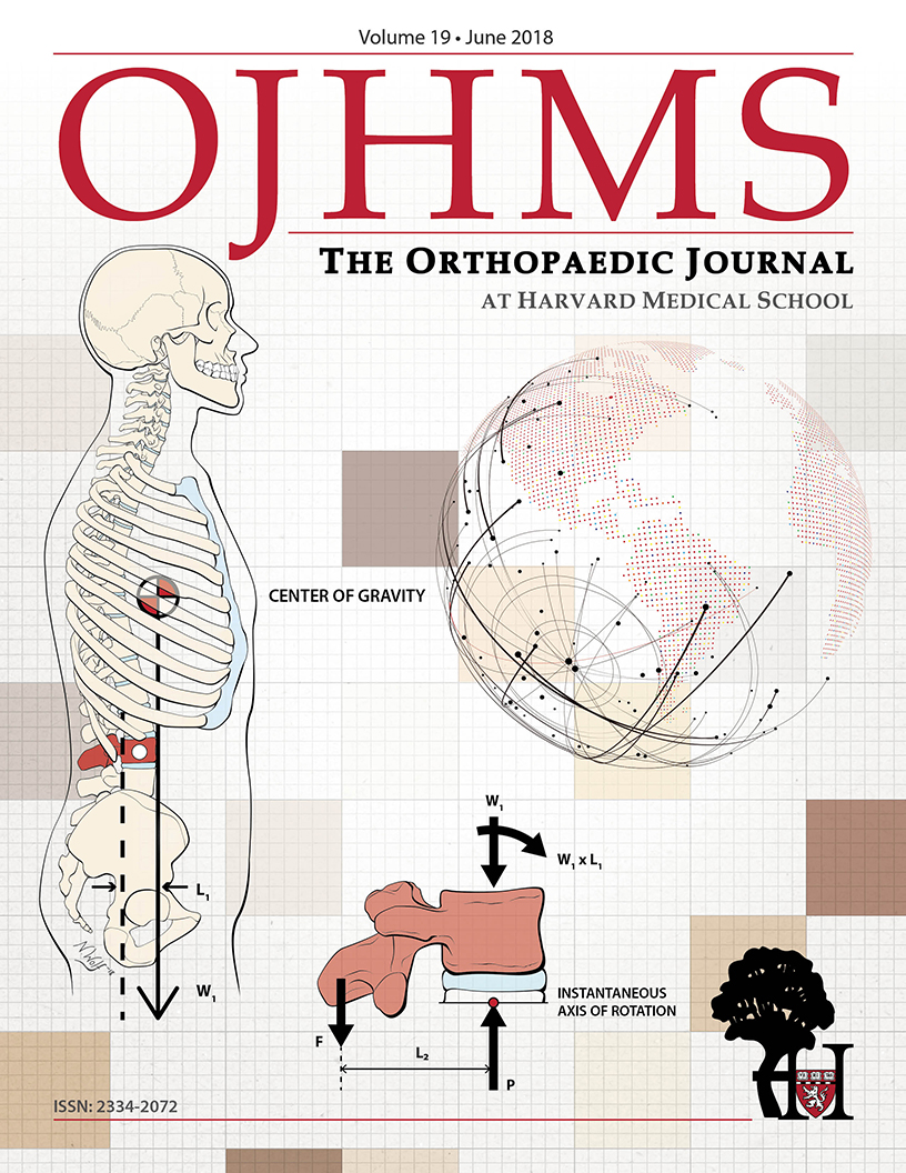The Orthopaedic Journal at Harvard Medical School Cover, Volume 19, June 2018